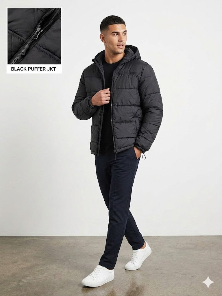 Men’s Black Puffer Jacket